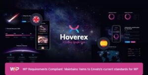 Hoverex | Cryptocurrency, NFT ICO WordPress Theme + Spanish 1/5/4
