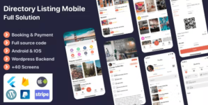 Listar FluxPro – Flutter mobile directory listing booking – WordPress Backend 1.2.2
