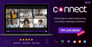Connect – Video Conference, Online Meetings, Live Class Webinar, Whiteboard, Live Chat