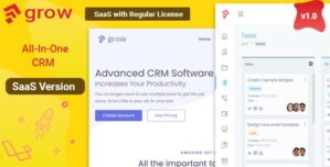 Grow CRM SaaS – Laravel Project Management – Multitenancy 2.5
