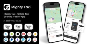 MightyTaxi – Flutter Online Taxi Booking Full Solution | User App | Admin Laravel Panel | Driver app 5.0