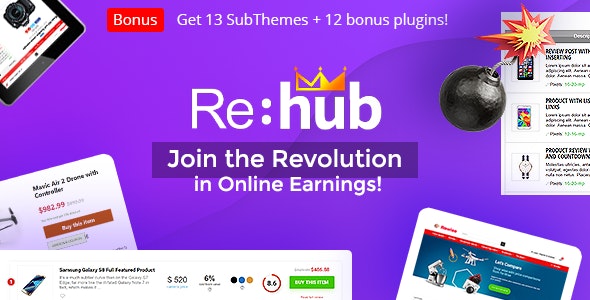 REHub – Price Comparison, Multi Vendor Marketplace WordPress Theme 18.6