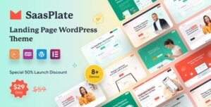 SaasPlate – Landing Page WordPress Theme 1.2.6