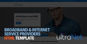 UltraNet – Broadband Internet Service Providers HTML Template