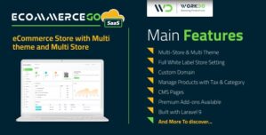 eCommerceGo SaaS – eCommerce Store with Multi theme and Multi Store 3.0