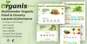 Organis – Multivendor Organic Food Grocery Laravel eCommerce