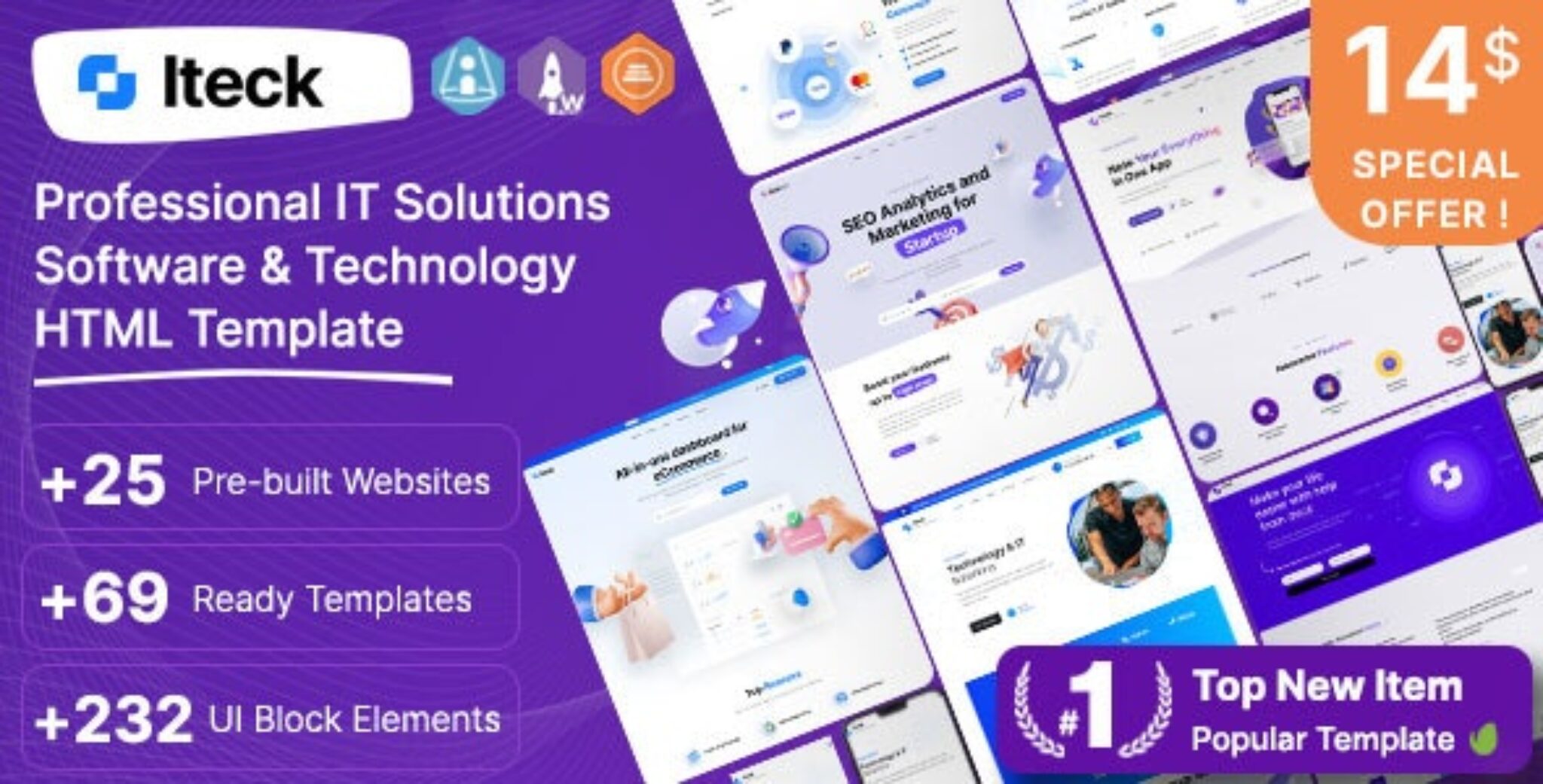 Iteck Software Technology HTML Template BonChasx