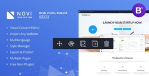 Novi – HTML Page Builder Visual Content Editor