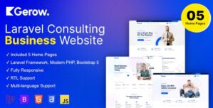 Gerow – Business Consulting Laravel Script