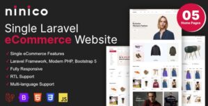 Ninico – Minimal Laravel eCommerce Shop