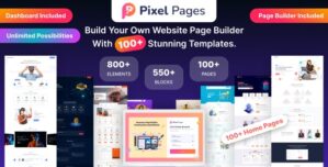 PixelPages – SAAS Application Website Builder for HTML Template