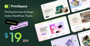 PrintSpace – Printing Services Design Online WooCommerce WordPress theme