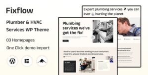 Fixflow – Plumber Handyman WordPress Theme