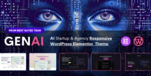 GenAI – AI Agency Technology Startup Elementor WordPress Theme