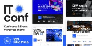 ITconf – Conference Events WordPress Theme