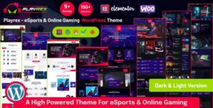 Playrex – eSports Gaming WordPress Theme