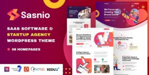 Sasnio – SaaS Software Startup Agency WordPress Theme