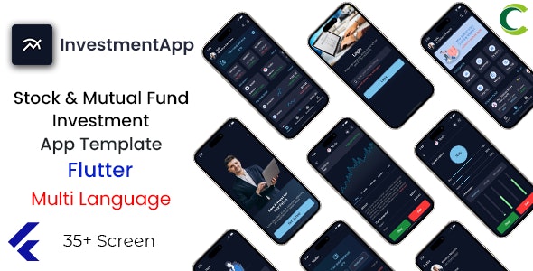 Stock Mutual Fund Investment App Template in Flutter | Multi Language