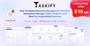 Taskify – Project Management – Task Management Productivity Tool