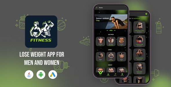 Workout for men Women | Fit at Home | Lose Weight App | Bodybuilding | Fitness Planner | Android