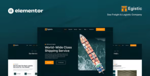 Egistic – Sea Freight Logistic Company Elementor Template Kit