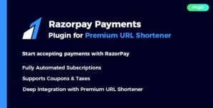 Razorpay Payment Subscription Plugin for Premium URL Shortener