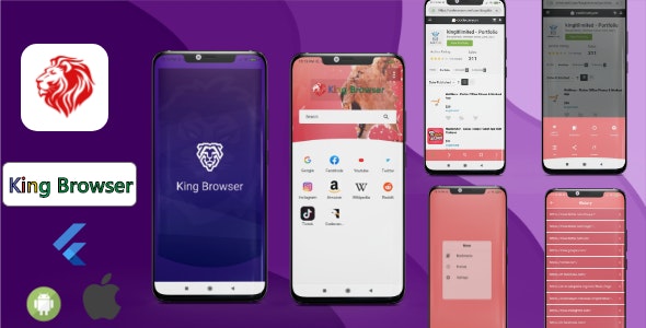 King Browser app | Flutter Internet Browser – BonChasx