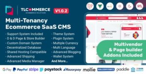 TLCommerce SaaS | Laravel VueJS Powered Multi-Tenancy Ecommerce SaaS CMS [Extended License]