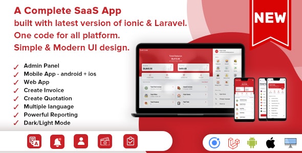 Easy Invoice – A Complete Saas Package for Quick Invoices Accounting – Android | IOS | Website