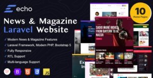 Echo – News Magazine Laravel Platform