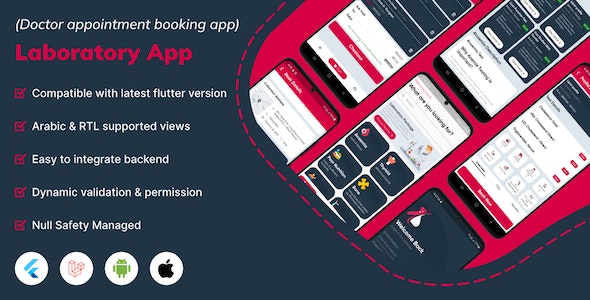 Laboratory Management system website, android IOS application in flutter