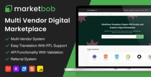 Marketbob – Multi-Vendor Digital Marketplace + Add-ons External Storage Providers