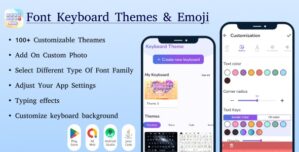 Font Keyboard – Keyboard Themes Emoji Fonts – Design Keyboard – Design Keyboard color