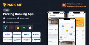ParkME – Flutter Complete Car Parking App | Parking Spot Booking App