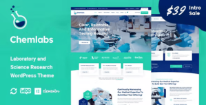 Chemlabs – Laboratory Science Research WordPress Theme