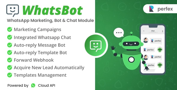 WhatsBot – WhatsApp Marketing, Bot Chat Module for Perfex CRM