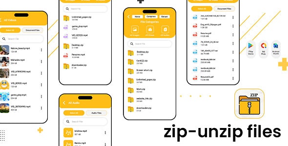Zip File Reader – Zip and Unzip Tool – RAR Reader – Unarchive – Zip File opener for Android