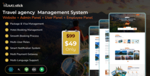 Travelstick – Smart Scalable Travel Management System | Admin | Employee | User Panel (MERN)