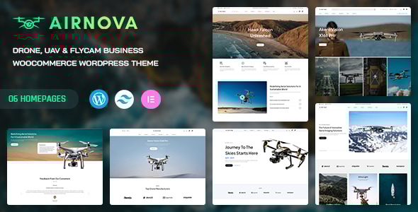 Airnova – Drone UAV Business WooCommerce WordPress Theme