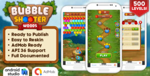 Bubble Shooter Woods – Bubble Shooter Game Android Studio Project with AdMob Ads + Ready to Publish