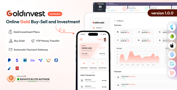 GoldInvest – Online Gold Buy Sell Investment Full Solution