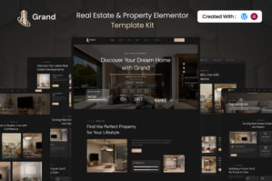 Grand – Real Estate Property Elementor Template Kit