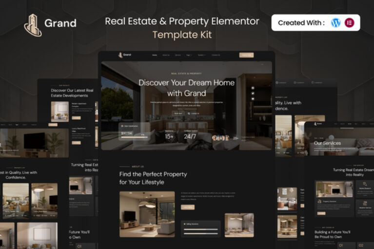 Grand – Real Estate Property Elementor Template Kit