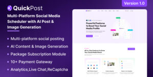 QuickPost – Multi-platform Social Media Scheduler with AI Post Image Generation