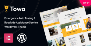 Towa – Emergency Auto Towing Roadside Assistance Service WordPress Theme