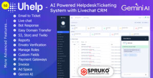 Uhelp – AI Powered Helpdesk Support Ticketing System with Livechat CRM