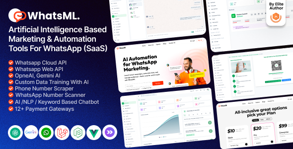 WhatsML – AI-Based Marketing Automation Tools for WhatsApp (SaaS)
