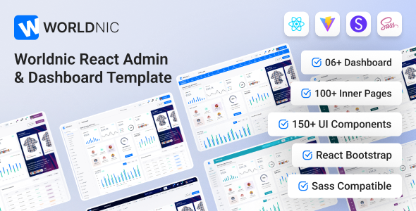 Worldnic – React Admin Dashboard Template