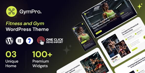 Gympro – Fitness and Gym WordPress Theme