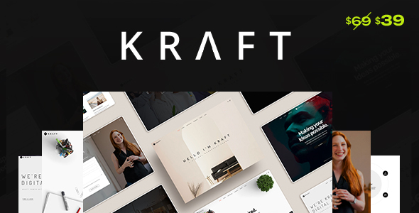 Kraft – Minimalist Agency Portfolio WordPress Theme